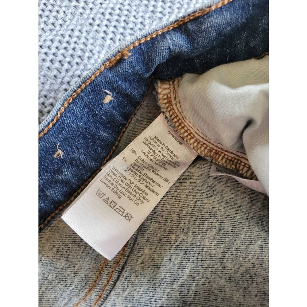Madewell The Perfect Vintage Jean 28 Medium Wash High Rise Straight Stretch Deni - Picture 6 of 7